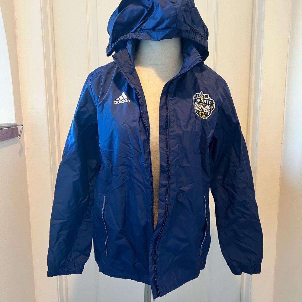 Adidas Kids Navy Blue Raincoat